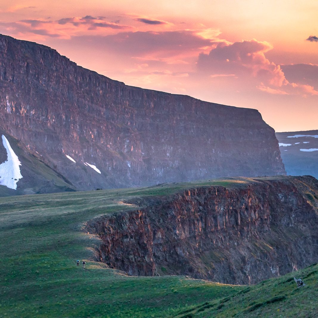 Hiking the Colorado Mountainscape During sunset